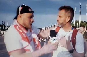 Niesamowite zachowanie kibica na antenie TVN24. Przekroczył wszelkie granice!