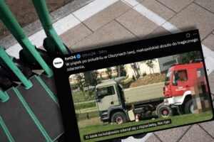 11-latek potrącony przez ciężarówkę podczas jazdy hulajnogą elektryczną