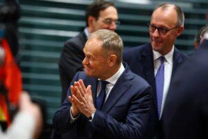 Oto propozycja przeredagowanego tytułu: Tusk apelował do Niemiec o reparacje. Prawica zapamiętała jedną wypowiedź
